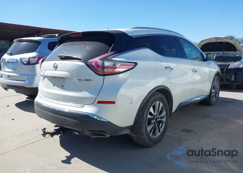 2016 Nissan Murano Sl z USA, uszkodzony, nr VIN 5N1AZ2MH9GN108034